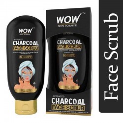 WOW Skin Science Activated Charcoal Face Scrub 100ml