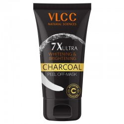 VLCC 7X Ultra Whitening And Brightening Charcoal Peel Off Mask 100gm
