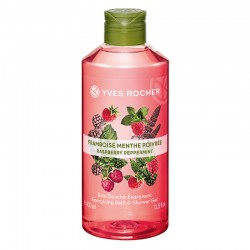 Yves Rocher Raspberry Peppermint Energizing Bath & Shower Gel 400ml
