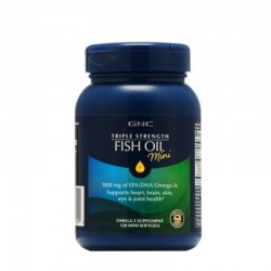 GNC Triple Strength Fish Oil Mini Soft Gels 120C