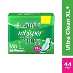 Whisper Ultra Clean XL+ Sanitary Napkins 44 Pads